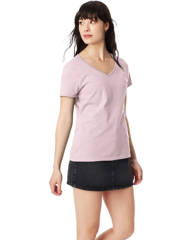 Hanes Ladies' Perfect-T V-Neck T-Shirt — view 16