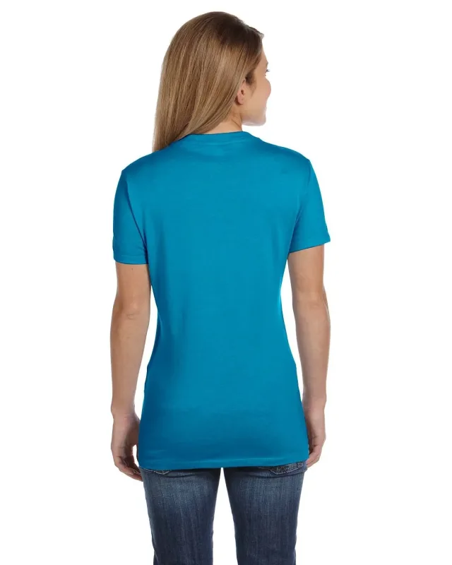 Hanes Ladies' Perfect-T V-Neck T-Shirt — view 17