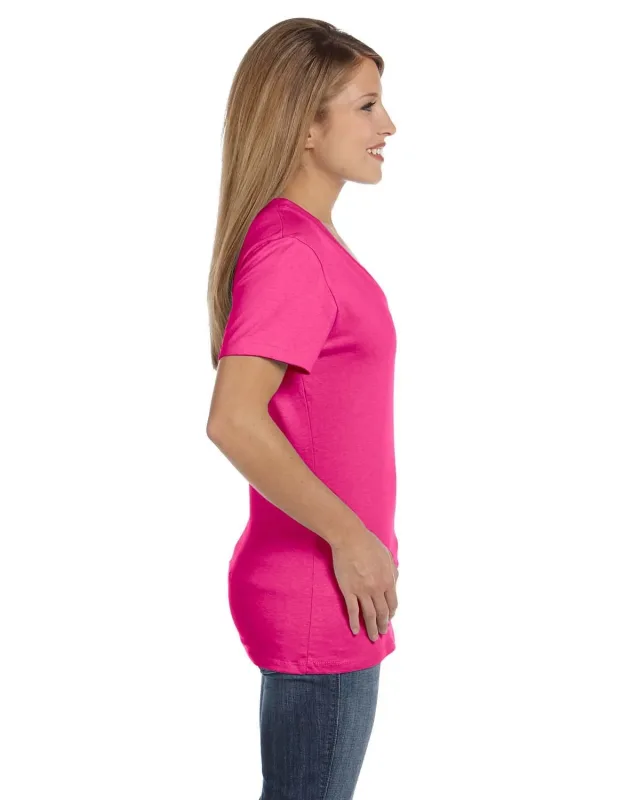 Hanes Ladies' Perfect-T V-Neck T-Shirt — view 21