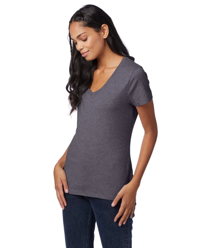 Hanes Ladies' Perfect-T V-Neck T-Shirt — view 24
