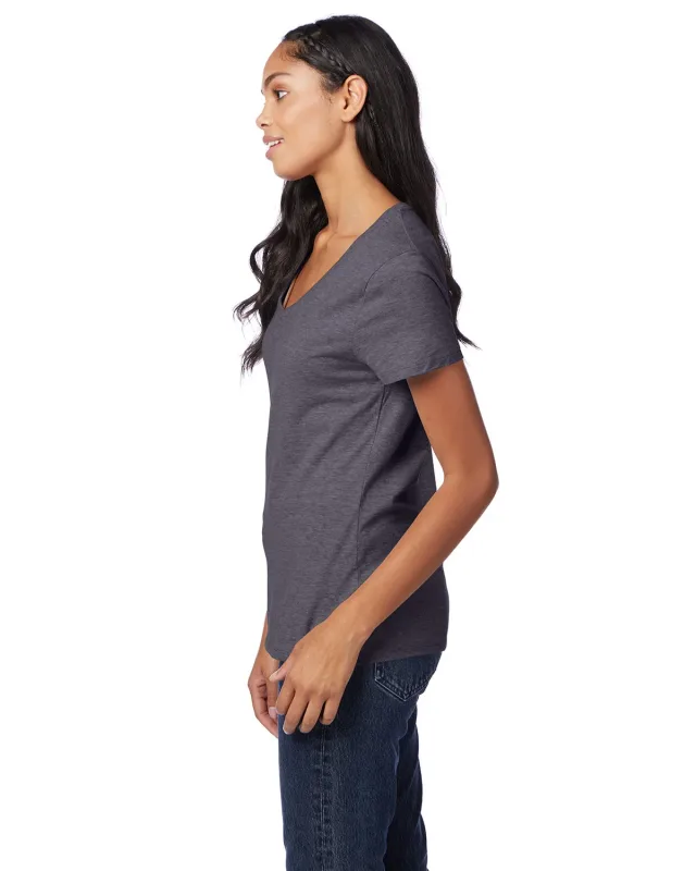 Hanes Ladies' Perfect-T V-Neck T-Shirt — view 25