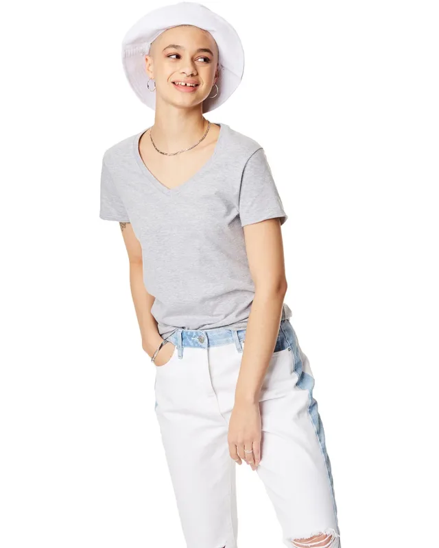 Hanes Ladies' Perfect-T V-Neck T-Shirt — view 31
