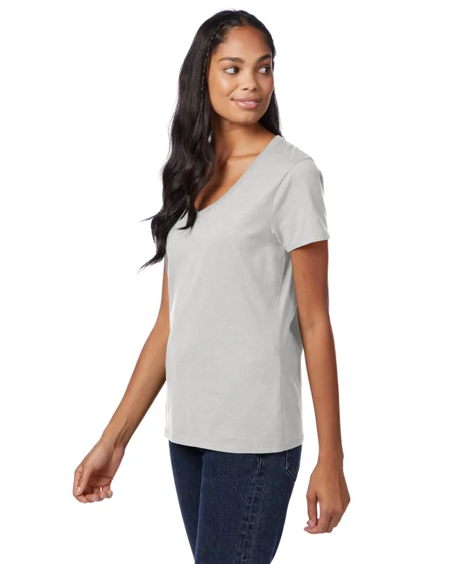 Hanes Ladies' Perfect-T V-Neck T-Shirt — view 36