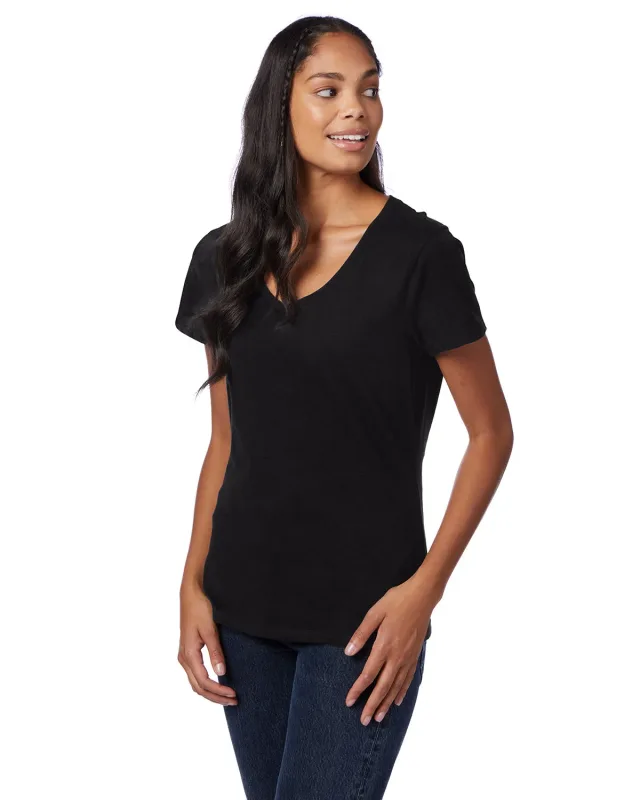 Hanes Ladies' Perfect-T V-Neck T-Shirt — view 41