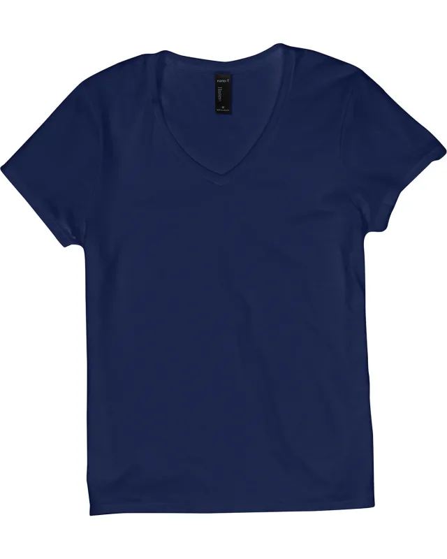 Hanes Ladies' Perfect-T V-Neck T-Shirt — view 44
