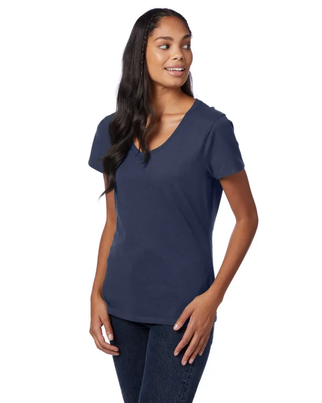 Hanes Ladies' Perfect-T V-Neck T-Shirt — view 46