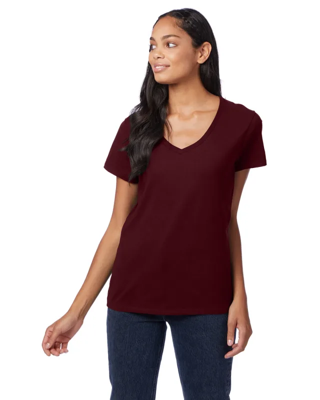 Hanes Ladies' Perfect-T V-Neck T-Shirt — view 53