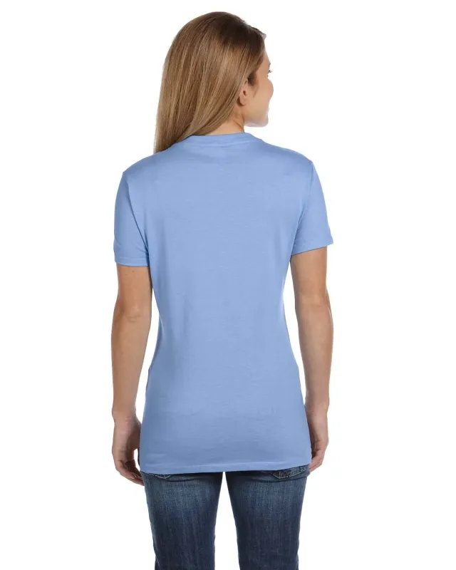 Hanes Ladies' Perfect-T V-Neck T-Shirt — view 6