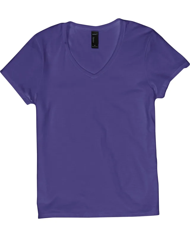 Hanes Ladies' Perfect-T V-Neck T-Shirt — view 57