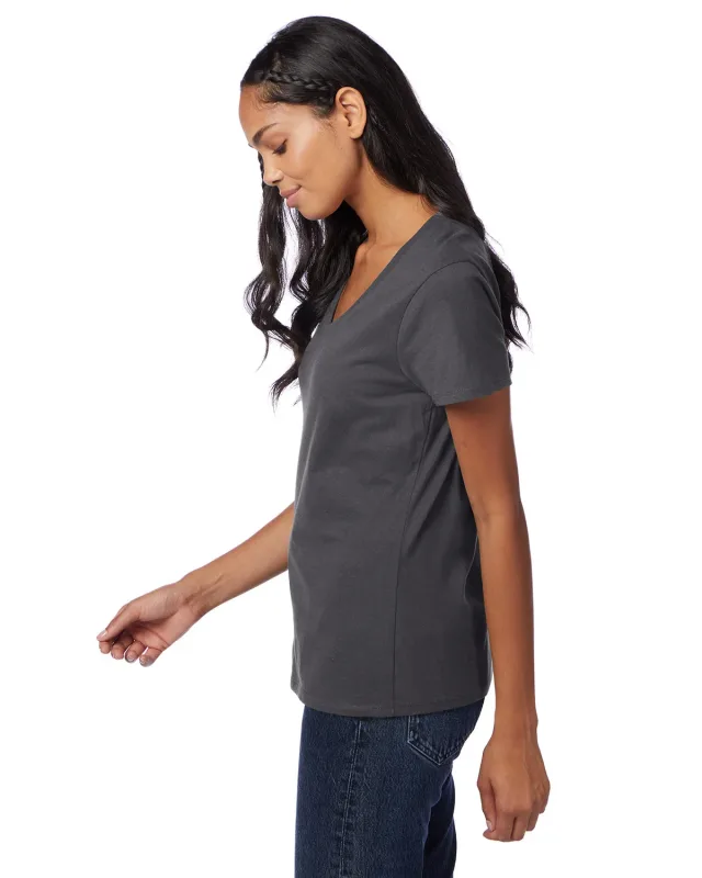 Hanes Ladies' Perfect-T V-Neck T-Shirt — view 64