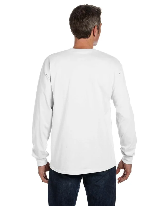 Hanes Men's Authentic-T Long-Sleeve Pocket T-Shirt