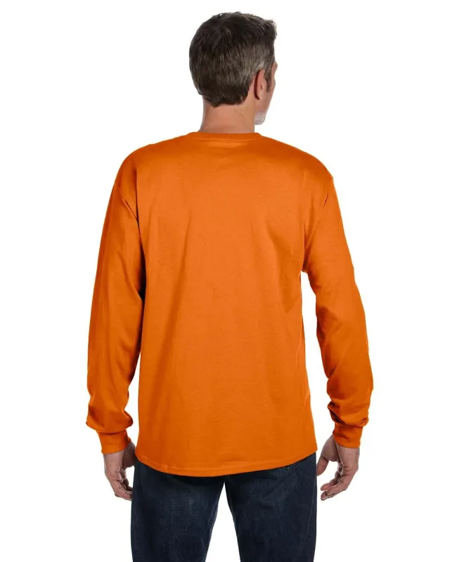 Hanes Men's Authentic-T Long-Sleeve Pocket T-Shirt — view 39
