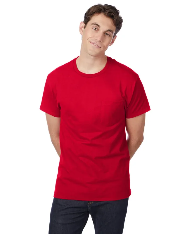 Hanes Men's Authentic-T Pocket T-Shirt — view 12