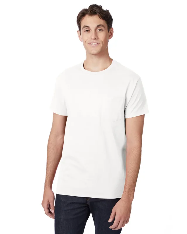 Hanes Men's Authentic-T Pocket T-Shirt — view 3