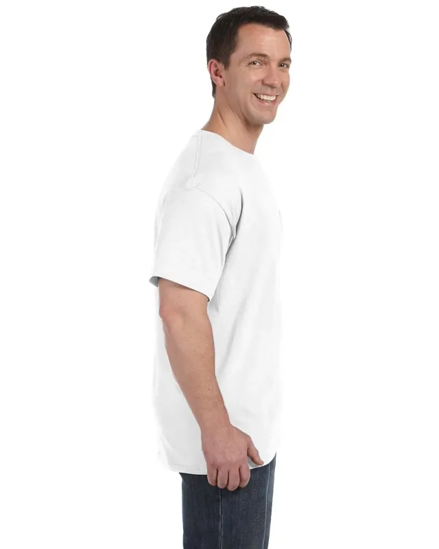 Hanes Men's Authentic-T Pocket T-Shirt — view 5