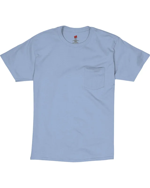Hanes Men's Authentic-T Pocket T-Shirt — view 7