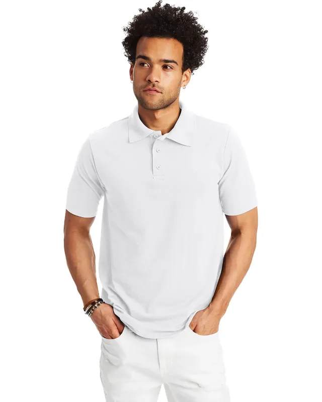 Hanes Men's Pique Polo — view 2