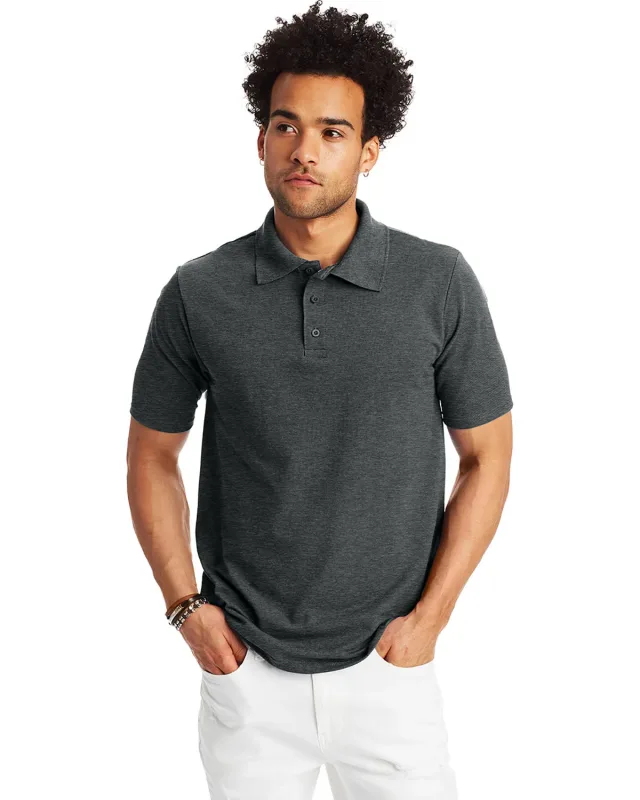 Hanes Men's Pique Polo — view 7