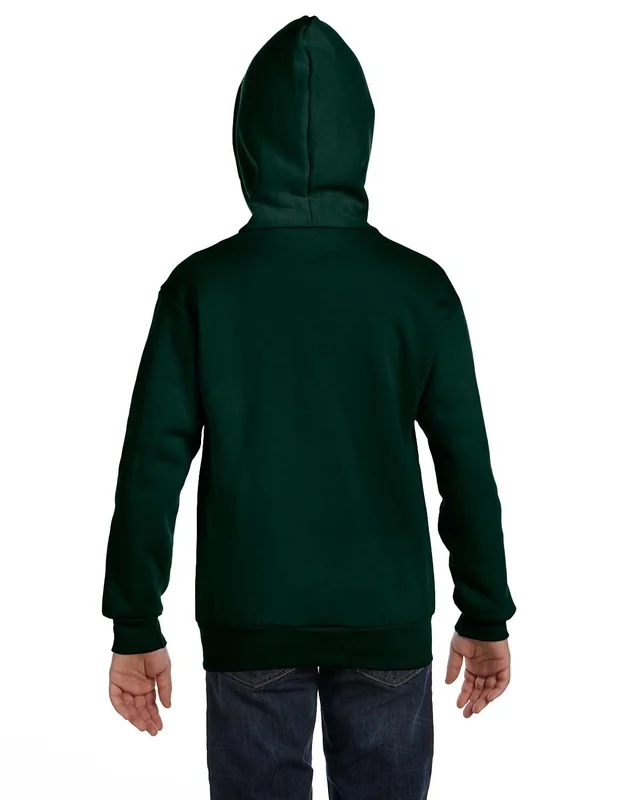 Hanes Youth EcoSmart® Full-Zip Hooded Sweatshirt