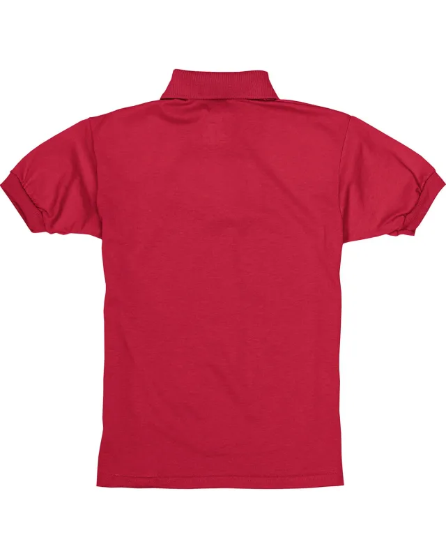 Hanes Youth EcoSmart® Jersey Knit Polo — view 14