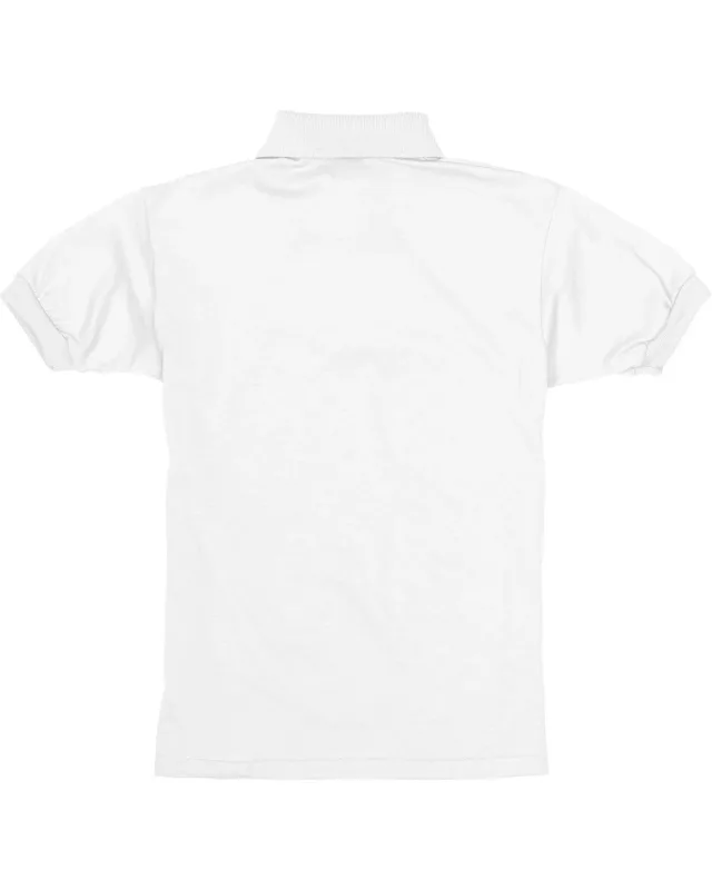Hanes Youth EcoSmart® Jersey Knit Polo — view 2