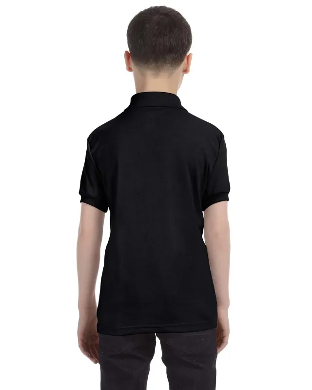 Hanes Youth EcoSmart® Jersey Knit Polo — view 25