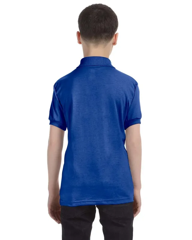 Hanes Youth EcoSmart® Jersey Knit Polo — view 35