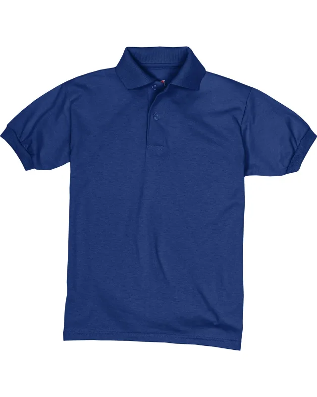 Hanes Youth EcoSmart® Jersey Knit Polo — view 37