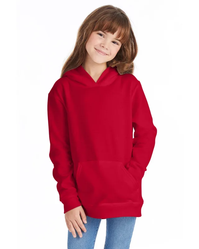 Hanes Youth EcoSmart® Pullover Hooded Sweatshirt — view 10