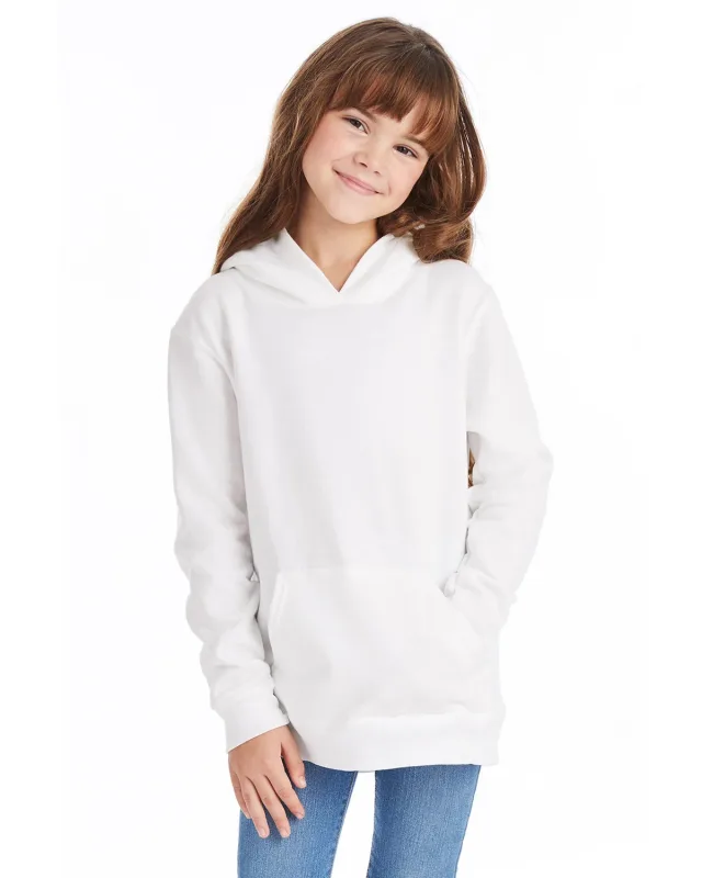 Hanes Youth EcoSmart® Pullover Hooded Sweatshirt — view 2