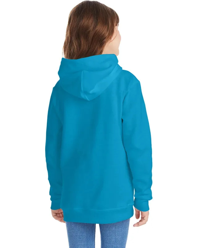 Hanes Youth EcoSmart® Pullover Hooded Sweatshirt — view 21