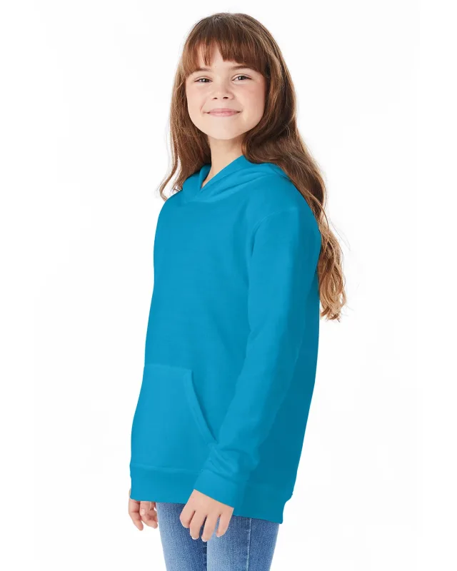 Hanes Youth EcoSmart® Pullover Hooded Sweatshirt — view 23