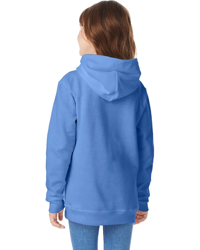 Hanes Youth EcoSmart® Pullover Hooded Sweatshirt — view 5