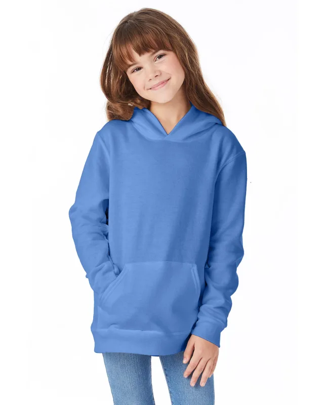 Hanes Youth EcoSmart® Pullover Hooded Sweatshirt — view 6