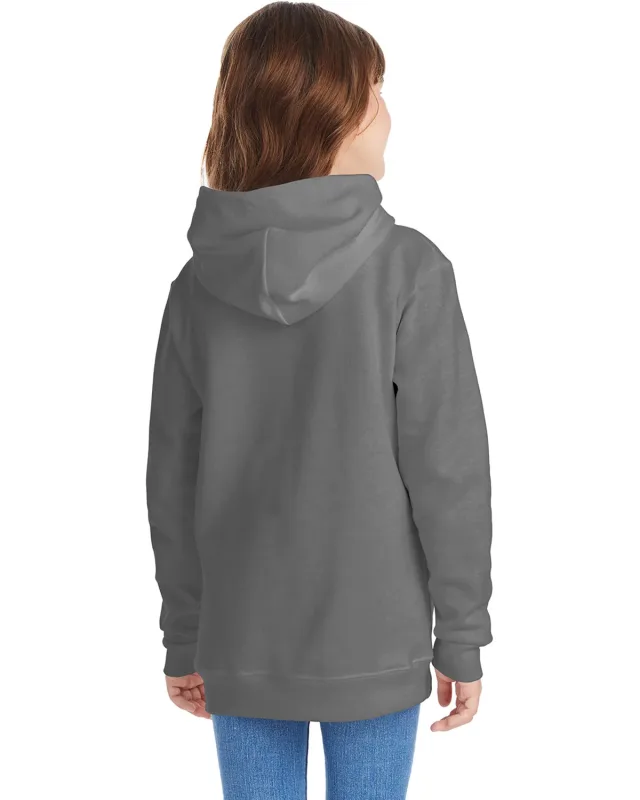 Hanes Youth EcoSmart® Pullover Hooded Sweatshirt — view 60