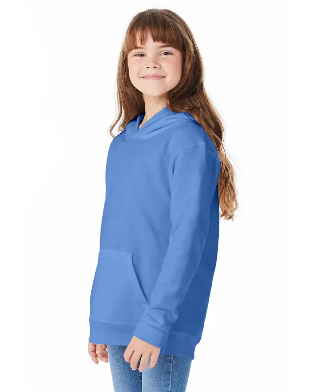 Hanes Youth EcoSmart® Pullover Hooded Sweatshirt — view 7