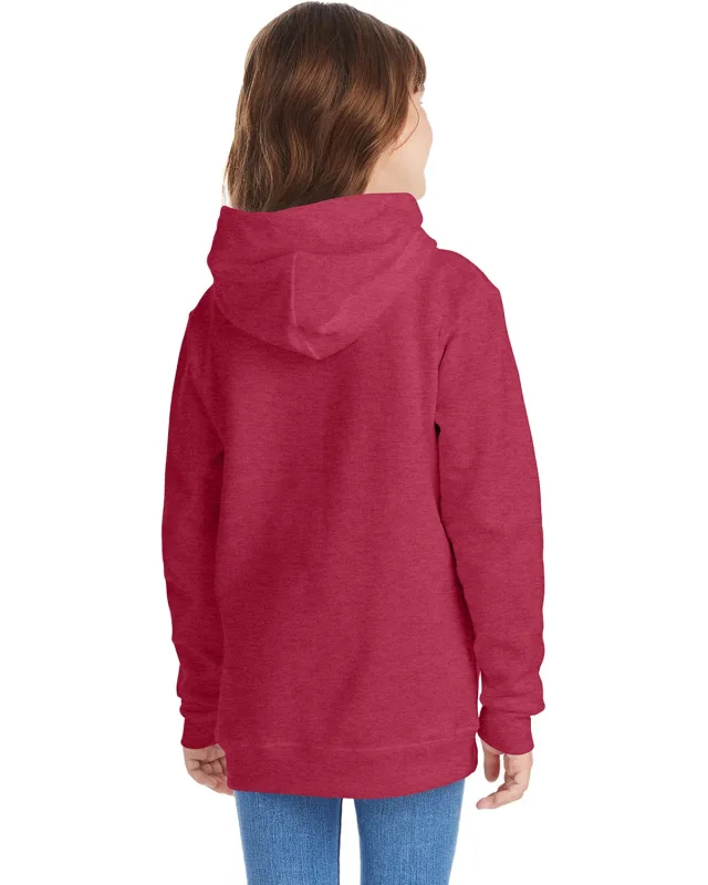 Hanes Youth EcoSmart® Pullover Hooded Sweatshirt — view 68