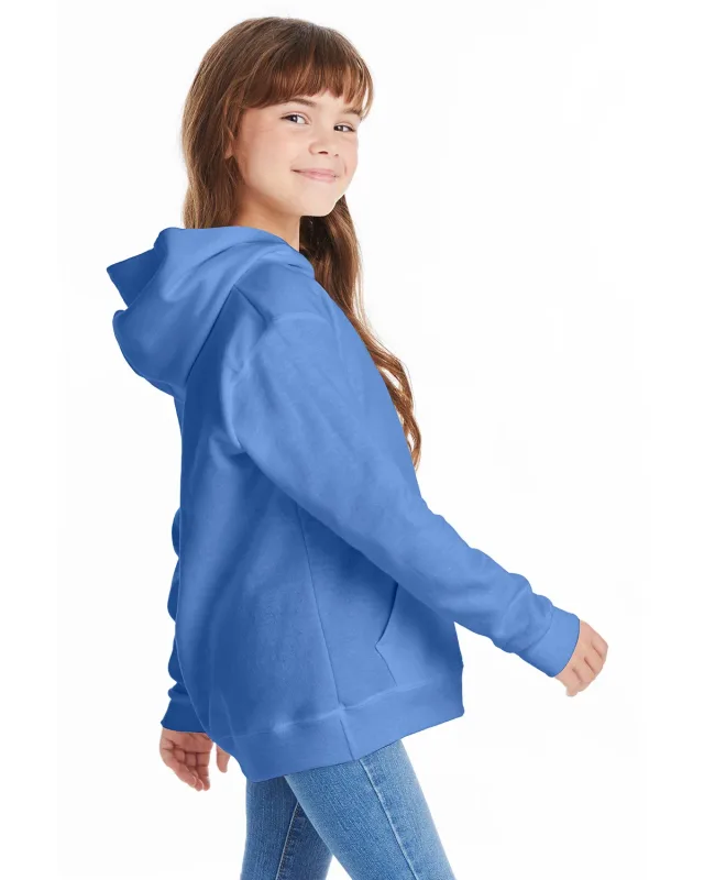 Hanes Youth EcoSmart® Pullover Hooded Sweatshirt — view 8