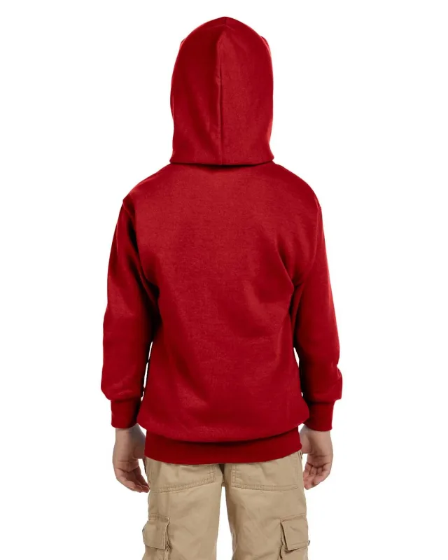 Hanes Youth EcoSmart® Pullover Hooded Sweatshirt — view 9