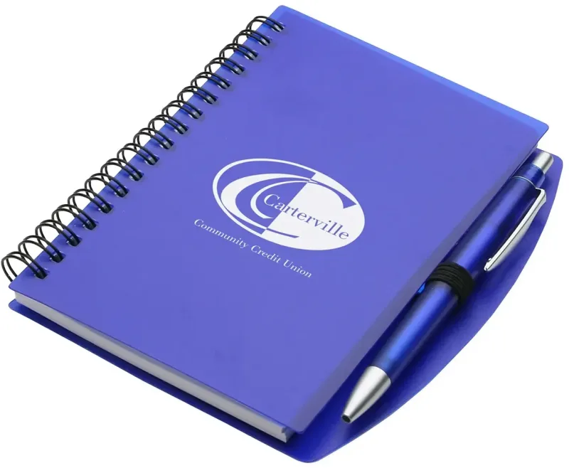 Custom Hardcover Notebook & Pen Set — view 7