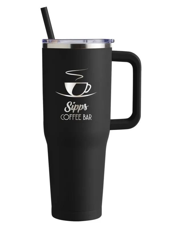 Harriton 40oz Vacuum Travel Mug — view 10