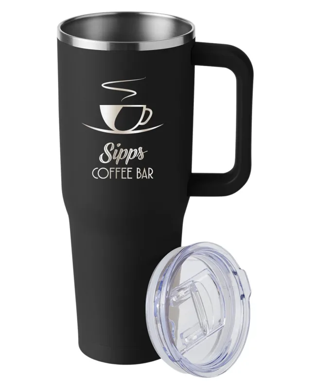 Harriton 40oz Vacuum Travel Mug — view 13