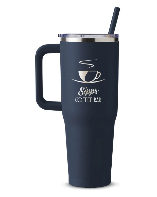 Harriton 40oz Vacuum Travel Mug — view 22