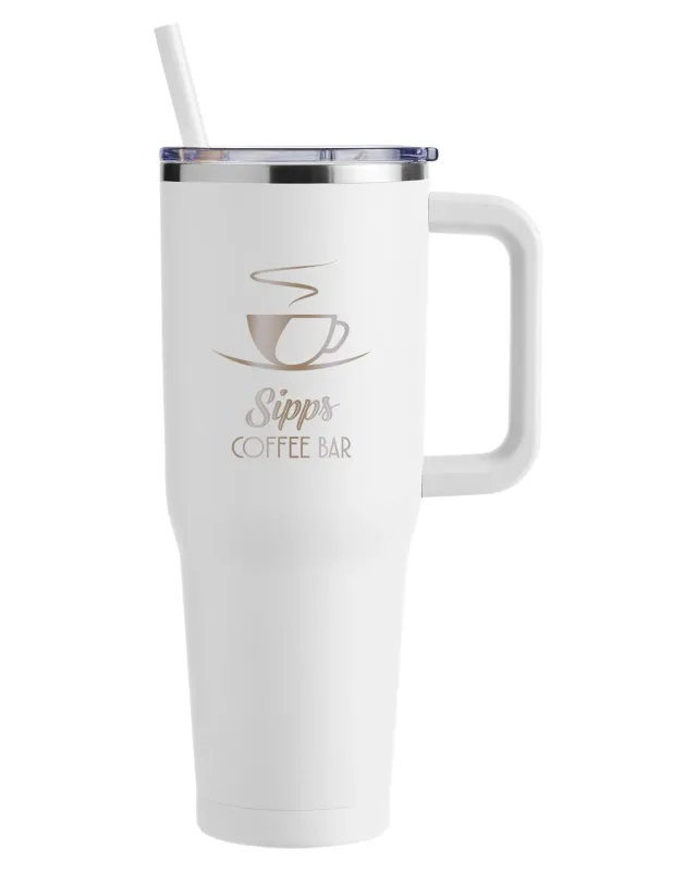 Harriton 40oz Vacuum Travel Mug — view 3