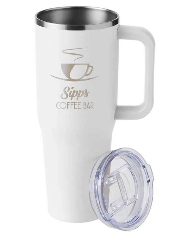 Harriton 40oz Vacuum Travel Mug — view 6