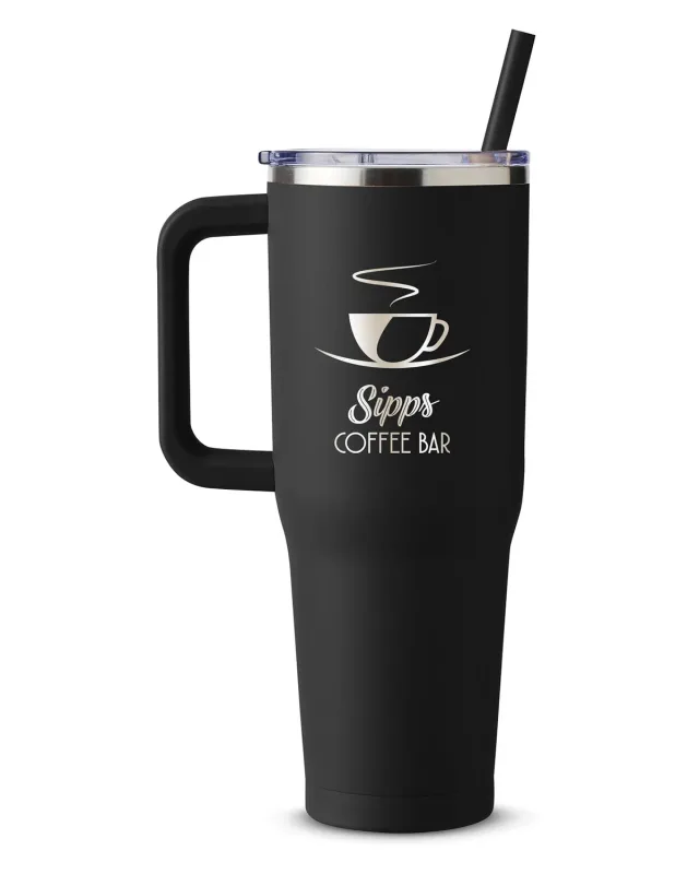 Harriton 40oz Vacuum Travel Mug — view 8