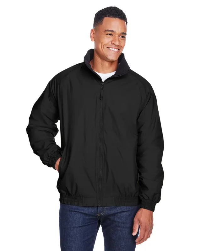 Harriton Adult Fleece-Lined Nylon Jacket — view 4