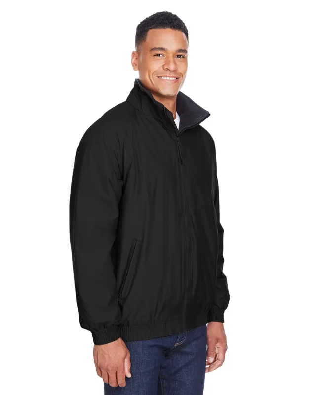 Harriton Adult Fleece-Lined Nylon Jacket — view 5