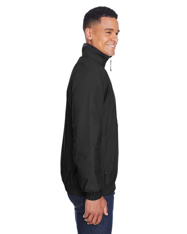 Harriton Adult Fleece-Lined Nylon Jacket — view 6