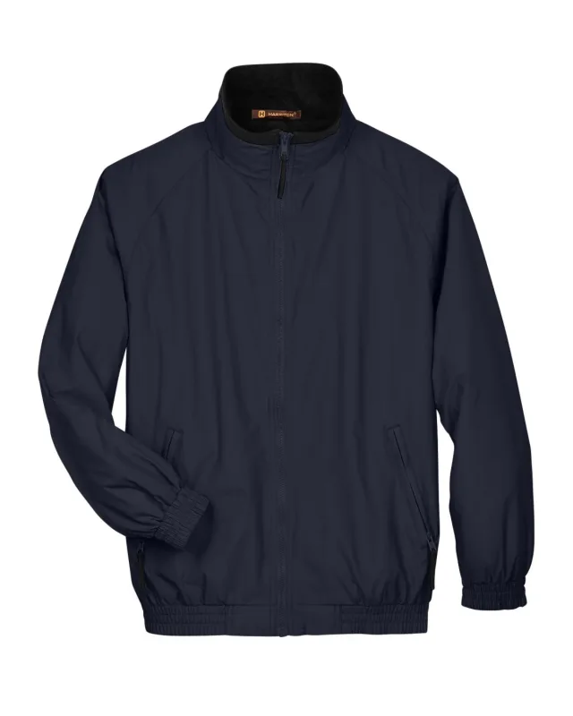 Harriton Adult Fleece-Lined Nylon Jacket — view 9